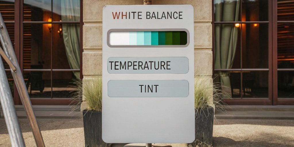 Balance de Blancos: Logra Colores Naturales en Vídeo 4 Herramientas para corregir el balance de blancos en software de edición (cuentagotas, temperatura, tinte).