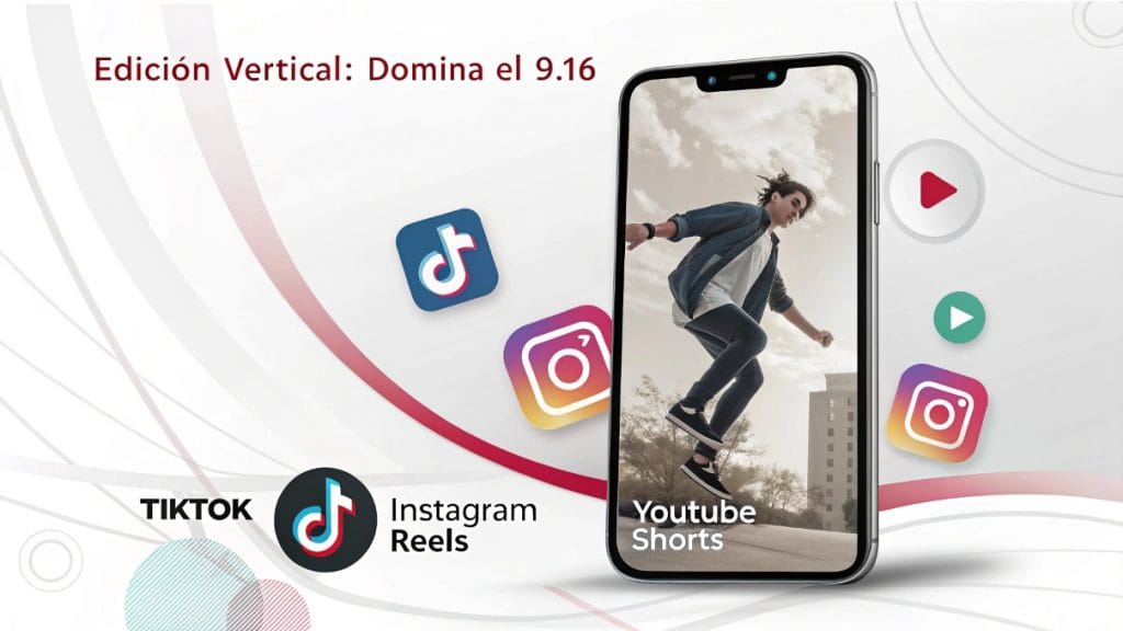 Guía práctica para editar vídeo en formato vertical (9:16) para redes sociales.