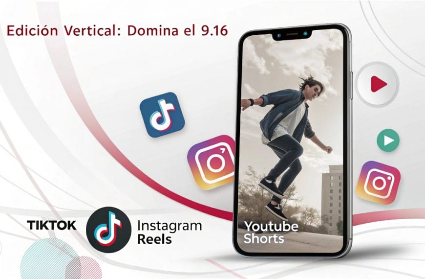 Guía práctica para editar vídeo en formato vertical (9:16) para redes sociales.