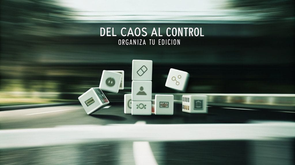 Home 1 Guía práctica para organizar proyectos de edición de vídeo y gestión de medios.