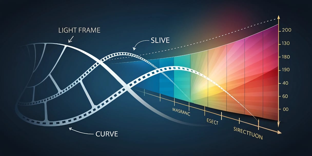 Guía para usar curvas de luminancia y RGB en edición de vídeo para control de contraste y color.