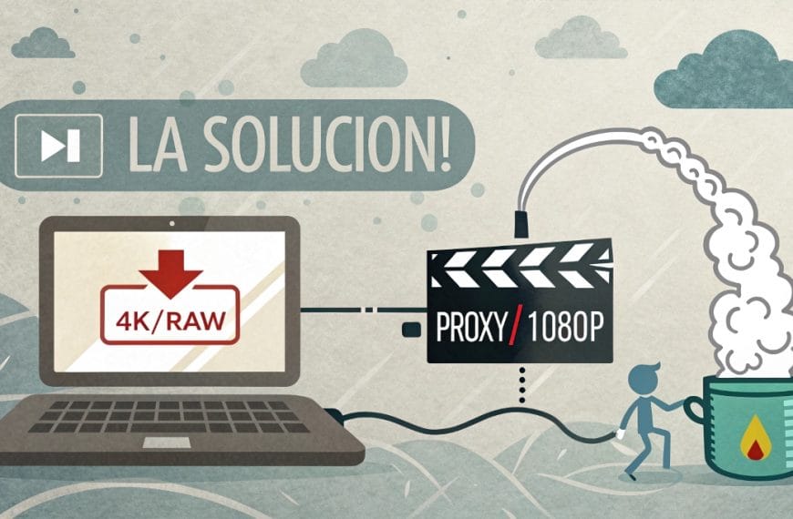 Guía sobre cómo usar archivos proxy para editar vídeo 4K sin lentitud.
