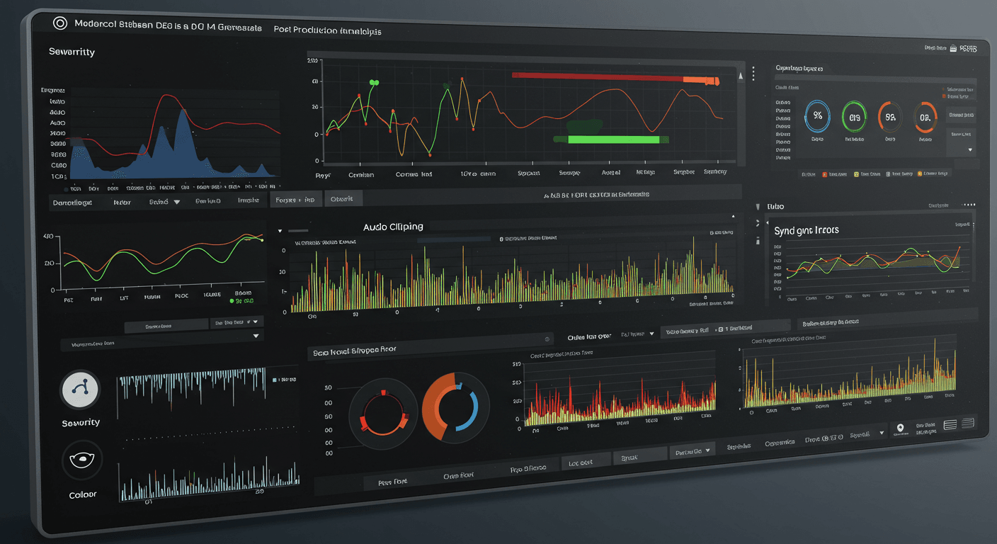 PROBLEMAS Y SOLUCIONES EDICIÓN 2 Dashboard profesional de análisis de problemas en postproducción